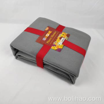 blankets for bed ribbon packing king size fold edge polar fleece blanket